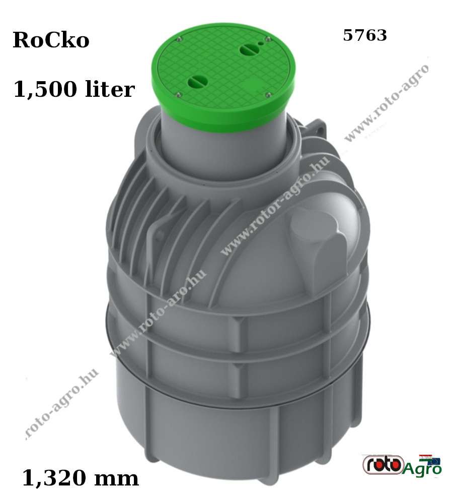 5763 RoCko viztartály 1500 liter 1320 mm 