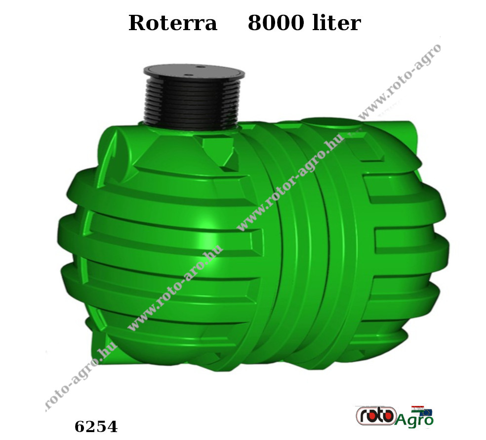 6254 RoTerra 8000 literes földalatti tartály fedéllel .