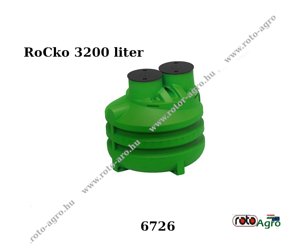 6726 RoCko víztartály 3200 literes 1,800 mm